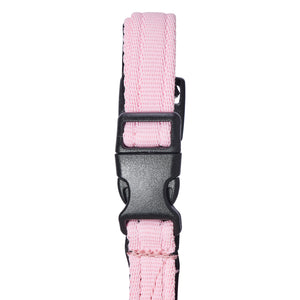 Dog Head Collar Pink (with chain)